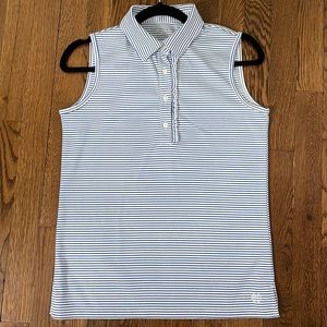 Tory Burch (Sport) ruffle sleeveless polo